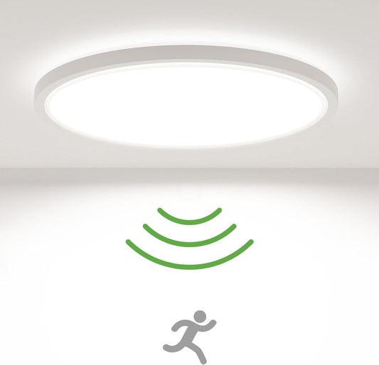 Motion Sensor Ceiling Light - LED Sensor Light Bathroom Kitchen Living Room Wall Lamp