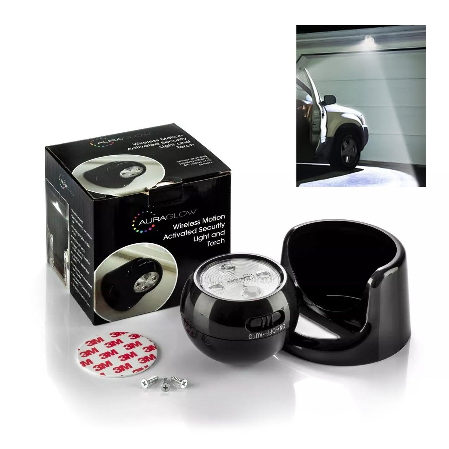 Motion Sensor Light - Battery Operated Motion Activated PIR Sensor Cordless Security Light