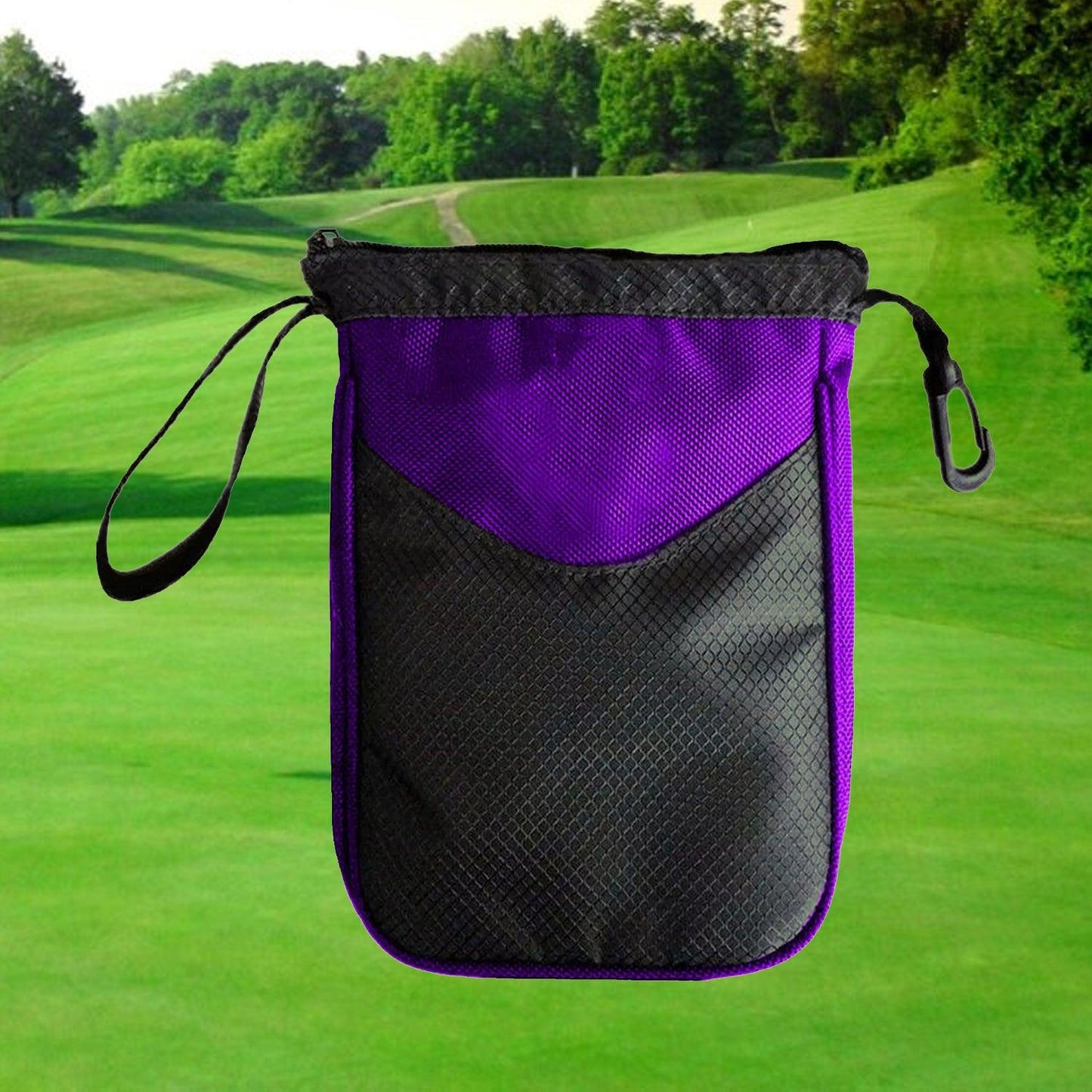 Golf Ball Bag - Multi-pocket Golf Ball Storage Pouch Bag Clip Valuable Golf Tee Pouch Bag Holder