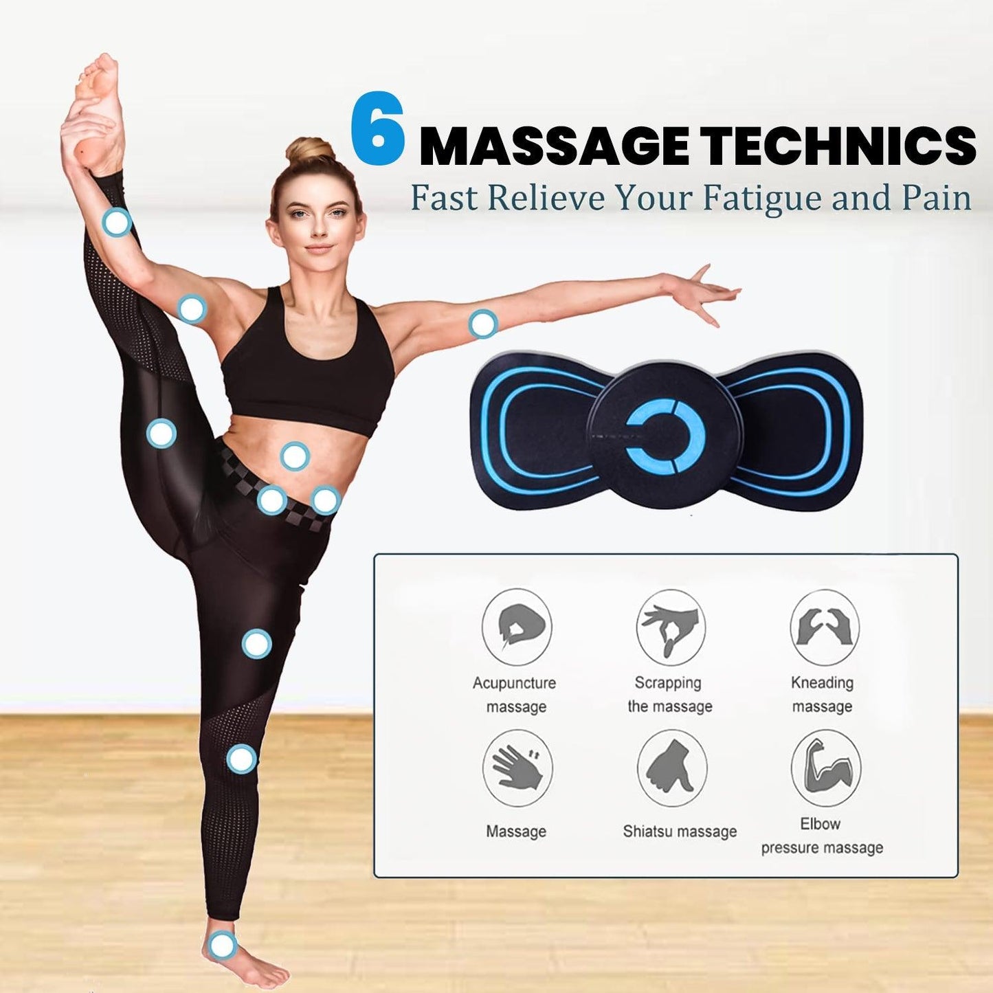 Portable Electric Neck Massager - Cervical Massage Back Massager Stimulator