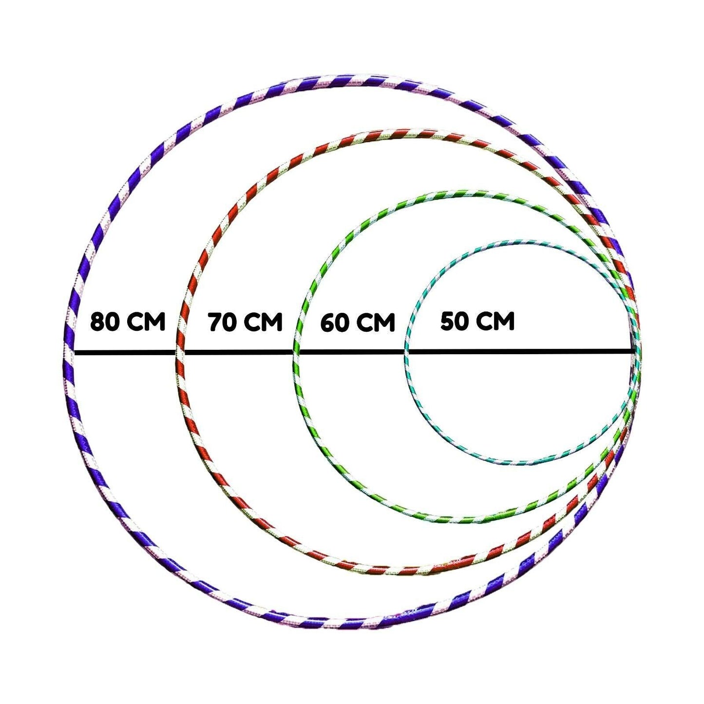 Hula Hoop Ring - Hula Hoops for Kids, Multicolour Hula Hoop Children's Adult Fitness Activity Plastic Hoola Hoop Kids