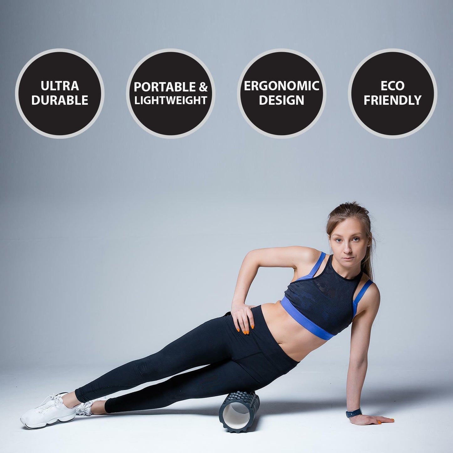 Foam Roller for Back - Foam Fitness Roller Deep Tissue Gym Massage Grid Muscle Trigger Point Muscles