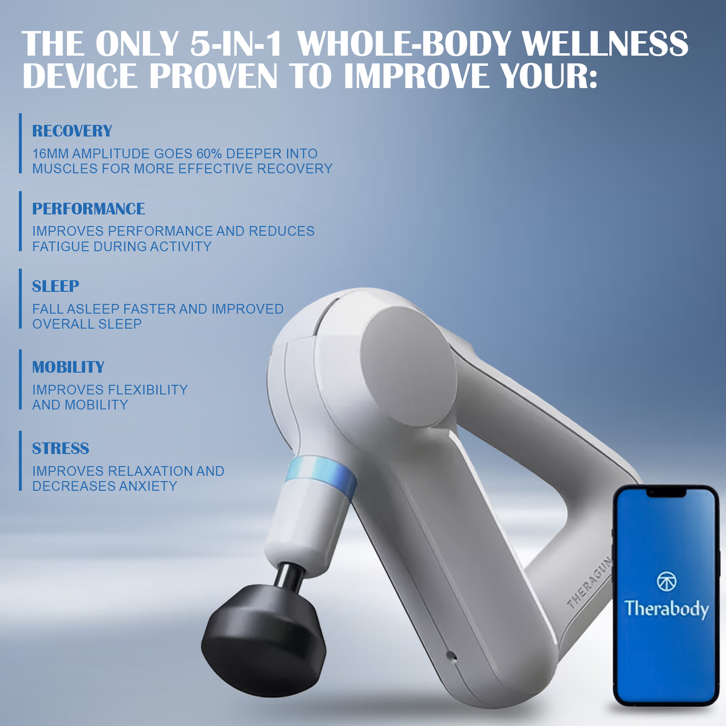 Muscle Massager Gun – Deep Tissue Percussion Massage Gun for Recovery & Pain Relief