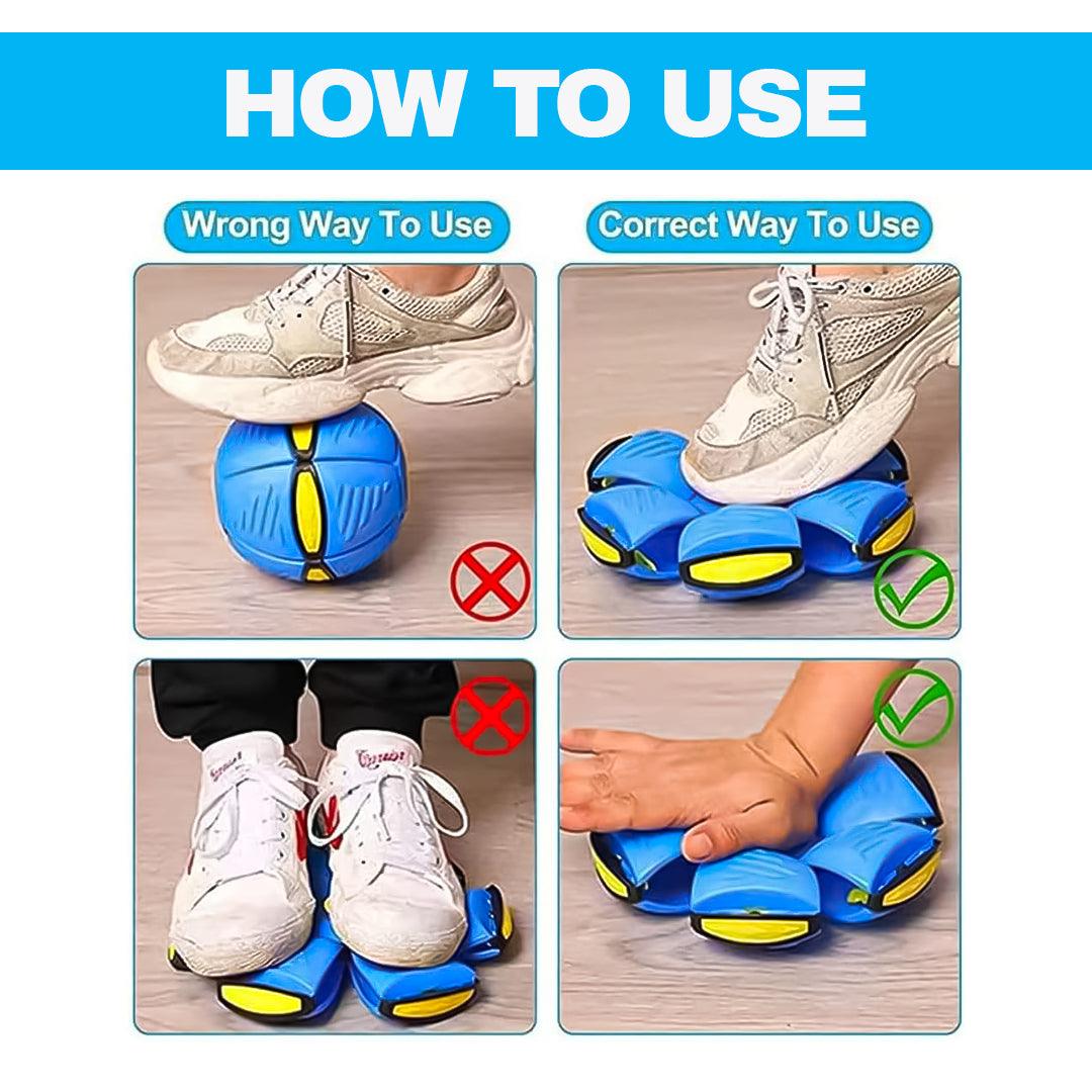 Flying Saucer Ball Dog Toy - Flying Saucer Ball Strange Deformation Frisbee Pet Magic Decompression Toy