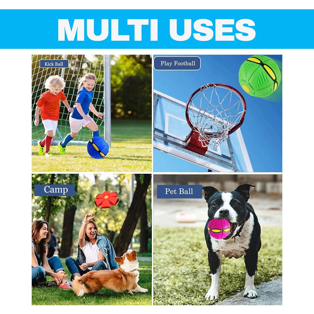 Flying Saucer Ball Dog Toy - Flying Saucer Ball Strange Deformation Frisbee Pet Magic Decompression Toy