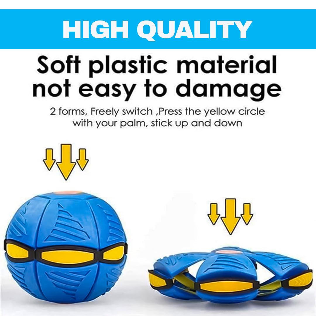 Flying Saucer Ball Dog Toy - Flying Saucer Ball Strange Deformation Frisbee Pet Magic Decompression Toy