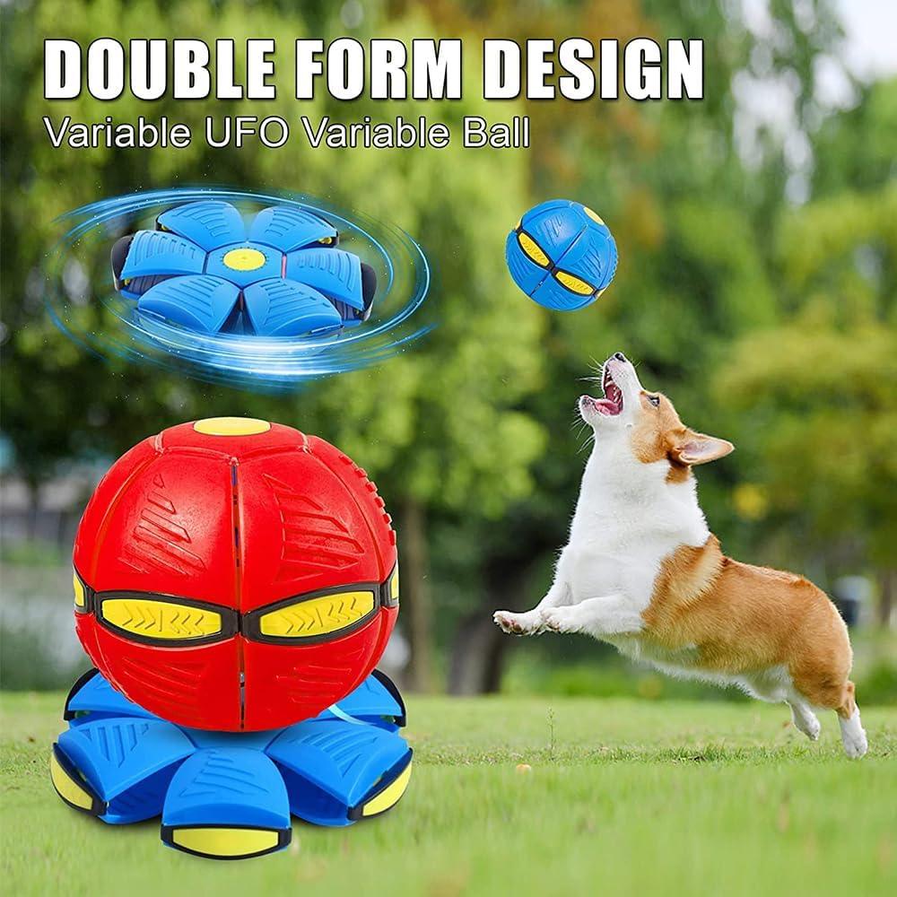 Flying Saucer Ball Dog Toy - Flying Saucer Ball Strange Deformation Frisbee Pet Magic Decompression Toy