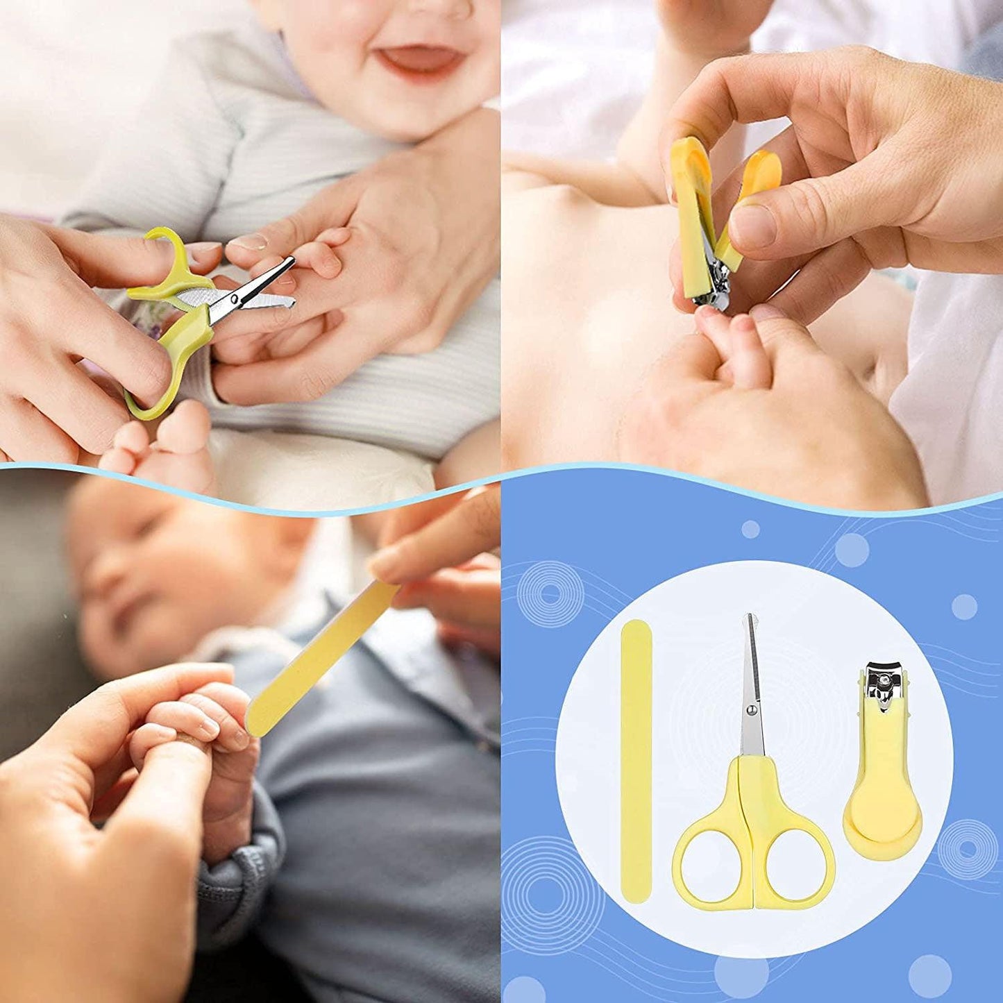 Baby Grooming Kit - 16PCS Newborn Baby Care Accessories Safety Cutter Nail Care Set