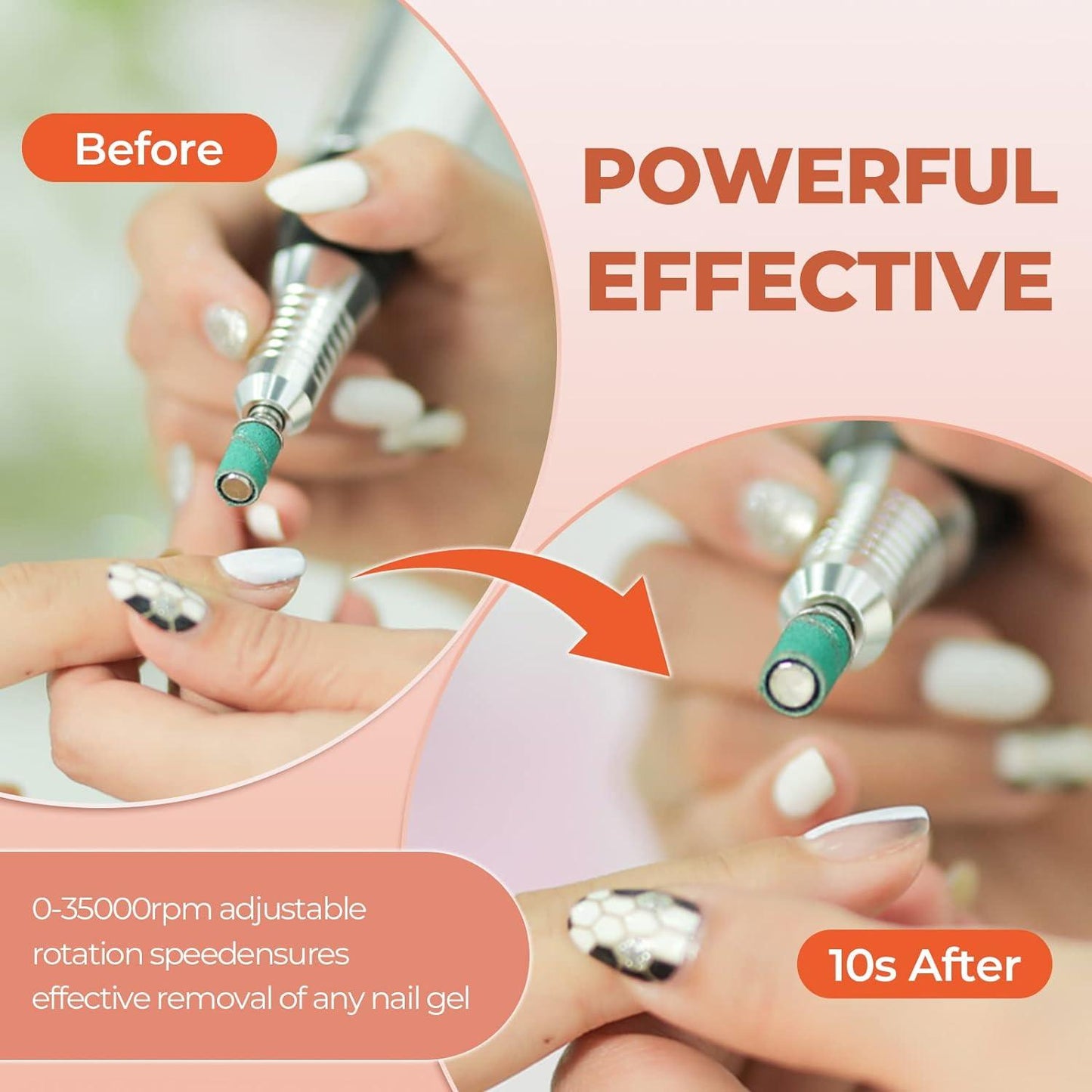 Drill Machine for Nails - Nail Drill Machine Professional Manicure Set Electric Nail Files