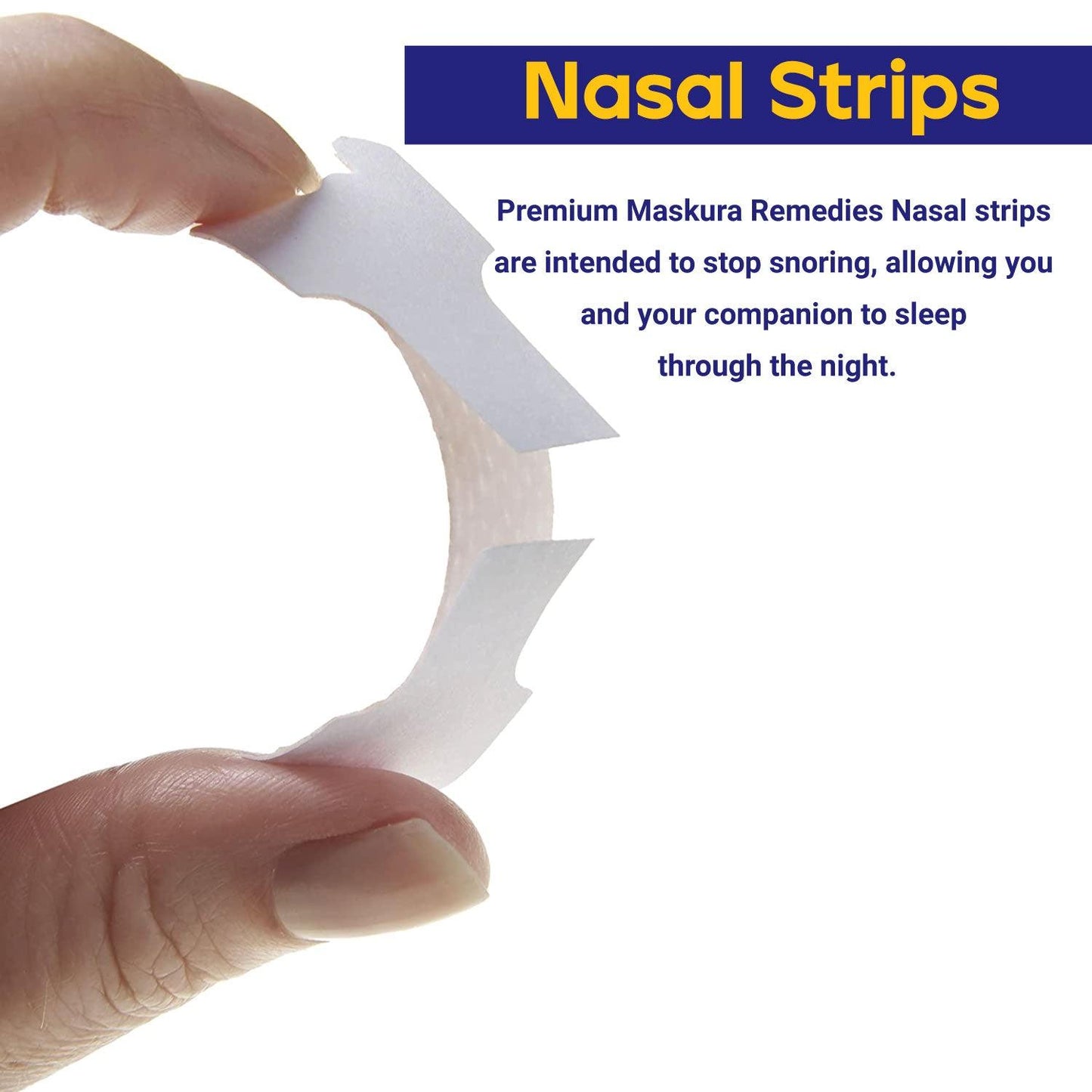 Nasal Strips for Snoring - Nasal Strips (60 Pack) Nose Strip to Stop Snoring, Snoring Strips to Help You Breathe Through Your Nose