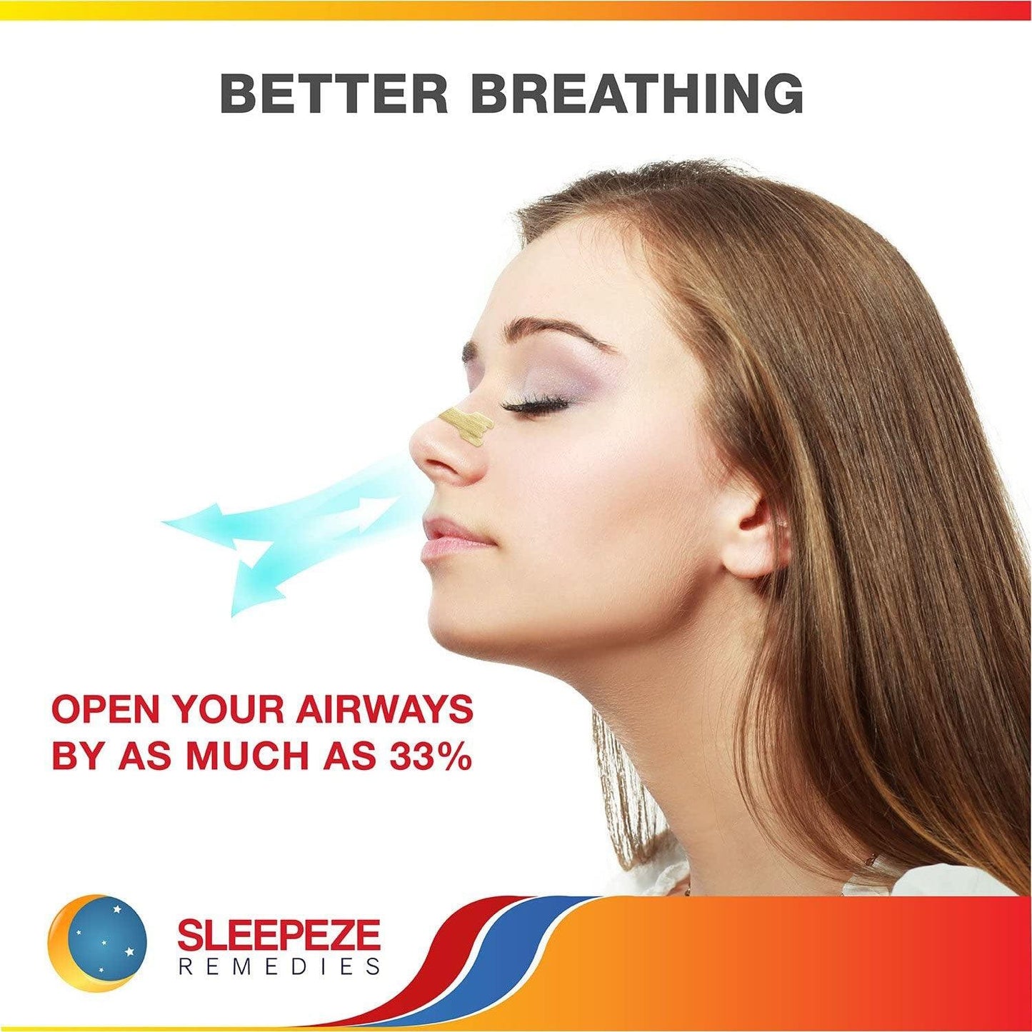 Nasal Strips for Snoring - Nasal Strips (60 Pack) Nose Strip to Stop Snoring, Snoring Strips to Help You Breathe Through Your Nose