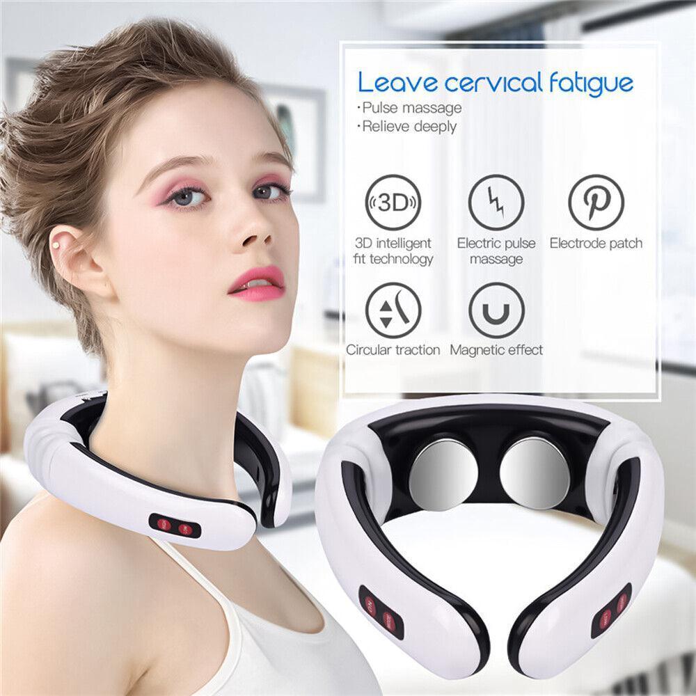 Best Massager for Neck - Cervical Neck Pulse Massager Body Shoulder Muscle Relax Relieve Pain Electric