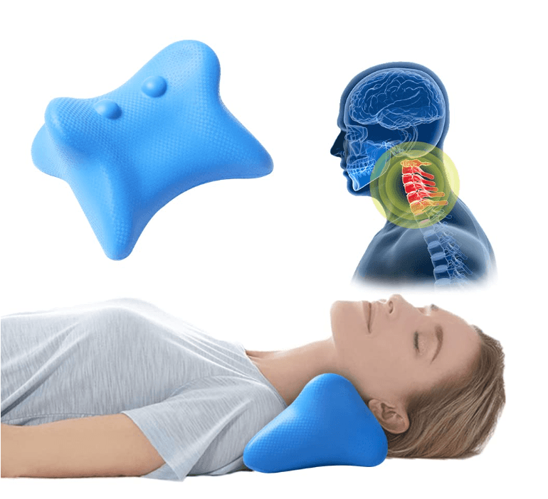 Neck Pain Relief Device- Pain Relief Cervical Traction Pillow Cloud Shape