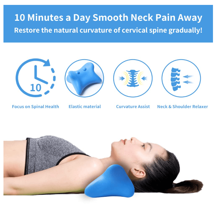 Neck Pain Relief Device- Pain Relief Cervical Traction Pillow Cloud Shape
