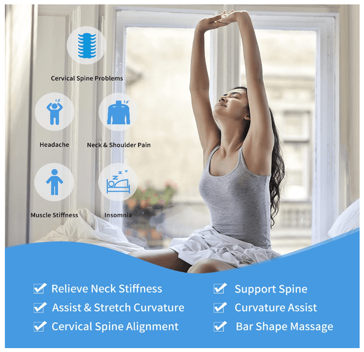 Neck Pain Relief Device- Pain Relief Cervical Traction Pillow Cloud Shape