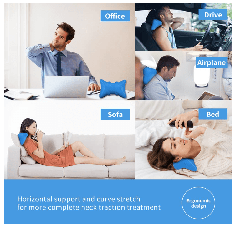 Neck Pain Relief Device- Pain Relief Cervical Traction Pillow Cloud Shape