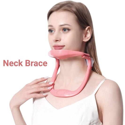 Neck Brace for Posture - Adjustable Neck Stretcher Neck Support for Cervical Pain Relief Neck Traction Device