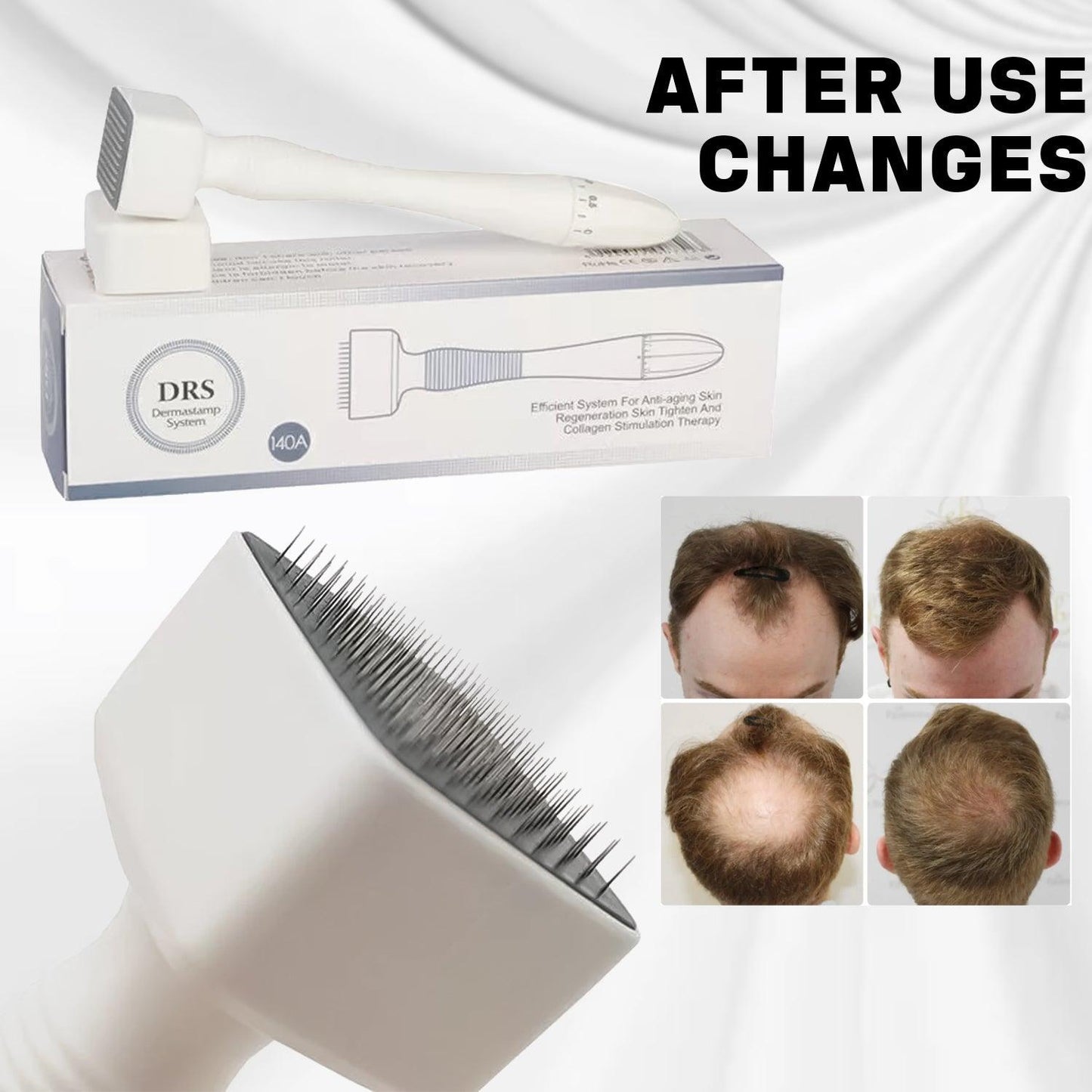 Derma Stamp Roller - Adjustable Roller 0-3mm Microneedle Anti Aging Therapy Face