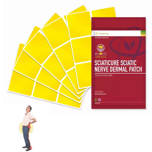 Nerve Pain Relief Patches - Sciaticure- Stop Sciatica  30X Sciatic Nerve Dermal Patches Back Pain Relief