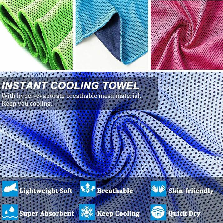 Cooling Towel for Neck - Microfibre Ice Towel, Soft Breathable Chilly Towel for Yoga, Golf, Gym, Camping, Running, Workout &amp; More