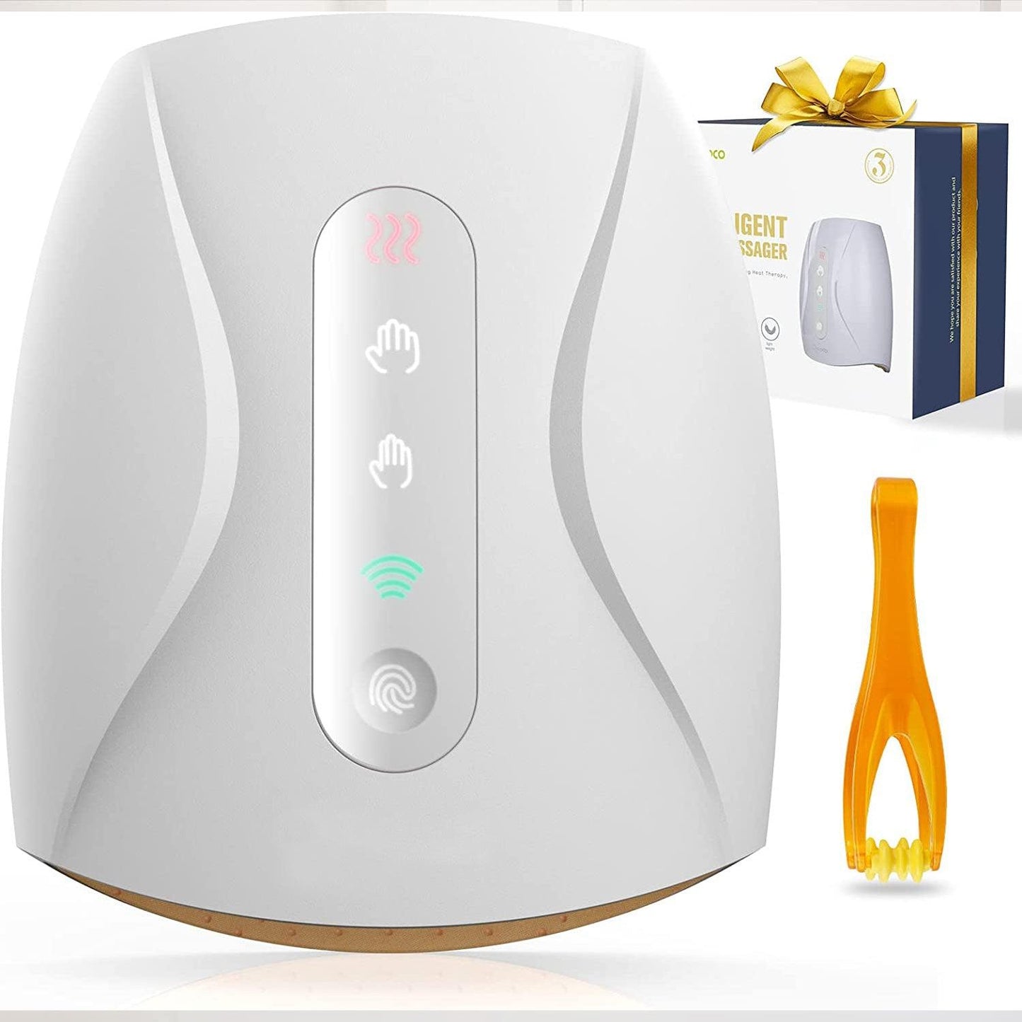 Hand Massager Machines - Electric Hand Massager for Palm Massage Cordless Heat Accupressure Massager