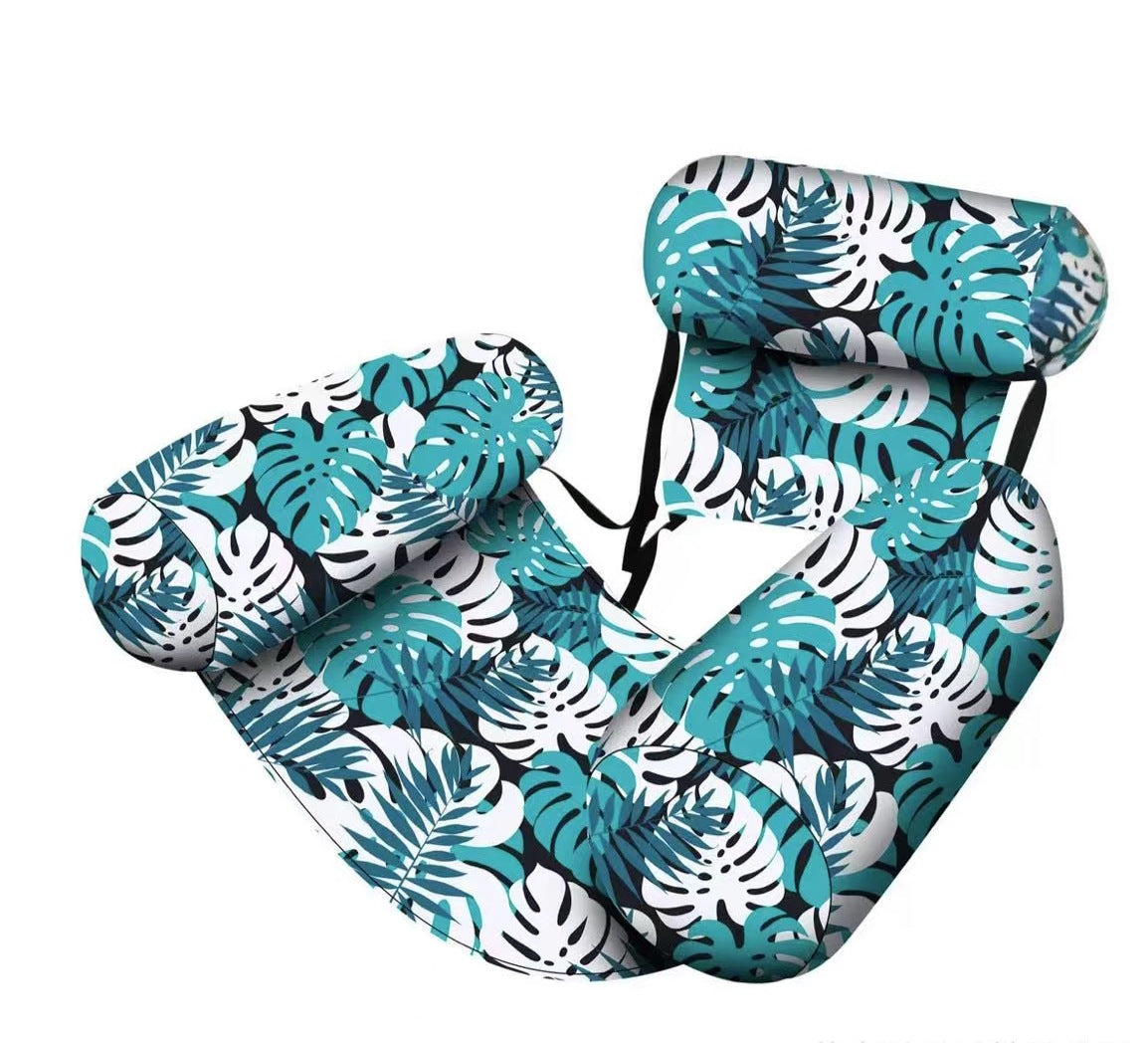 Inflatable Pool Hammock with Backrest – Foldable Water Lounge