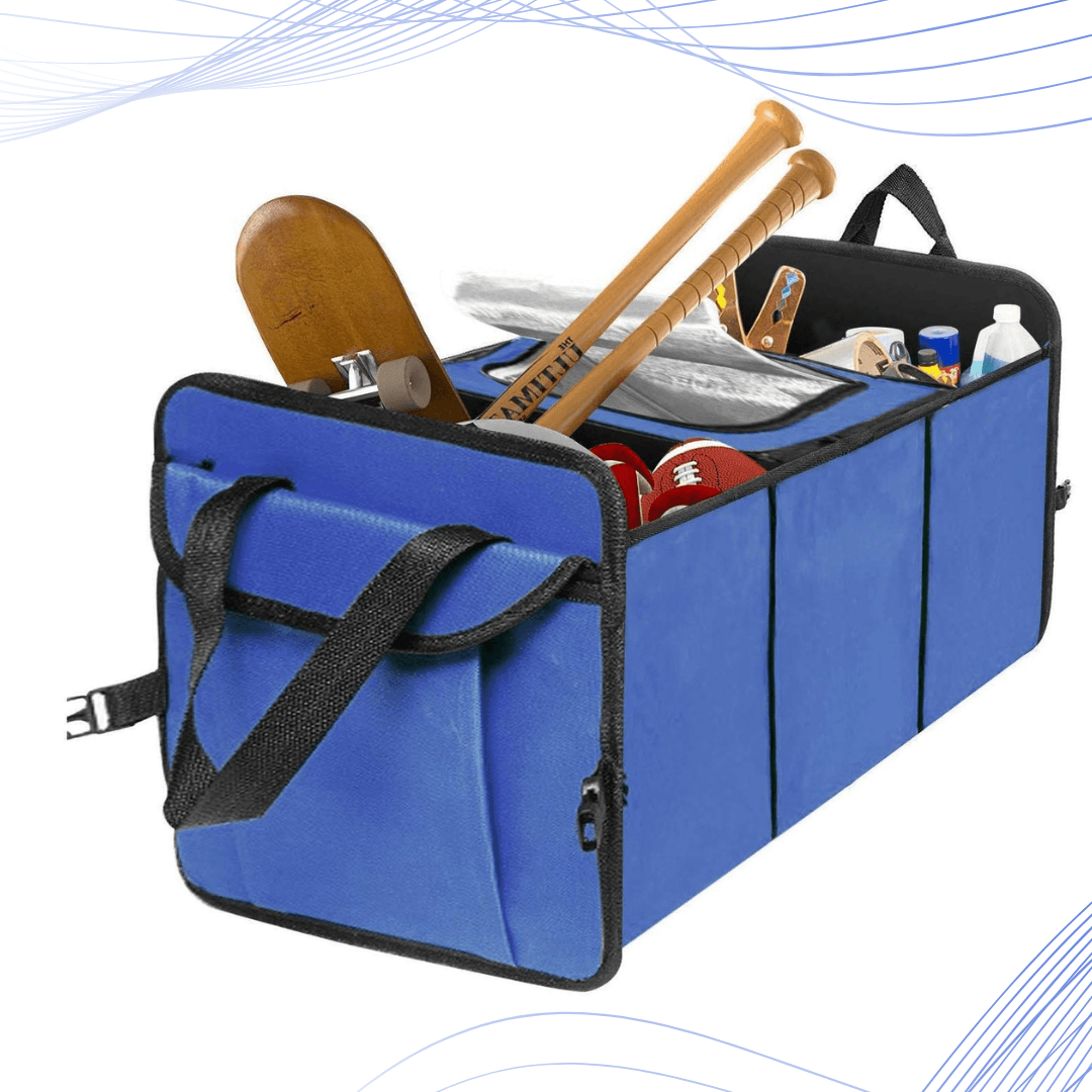 Car Boot Organiser - Heavy Duty Collapsible Foldable Tidy Pocket Storage