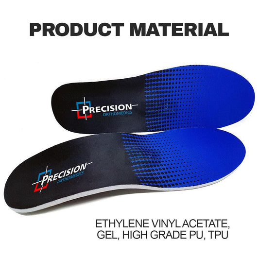 Orthotic Insoles for Flat Feet - Insoles For Arch Support Plantar Fasciitis Flat Feet Gel Heel Back Pain