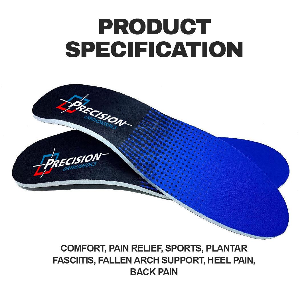 Orthotic Insoles for Flat Feet - Insoles For Arch Support Plantar Fasciitis Flat Feet Gel Heel Back Pain