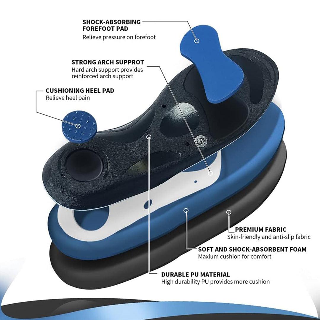 Orthotic Insoles for Flat Feet - Insoles For Arch Support Plantar Fasciitis Flat Feet Gel Heel Back Pain
