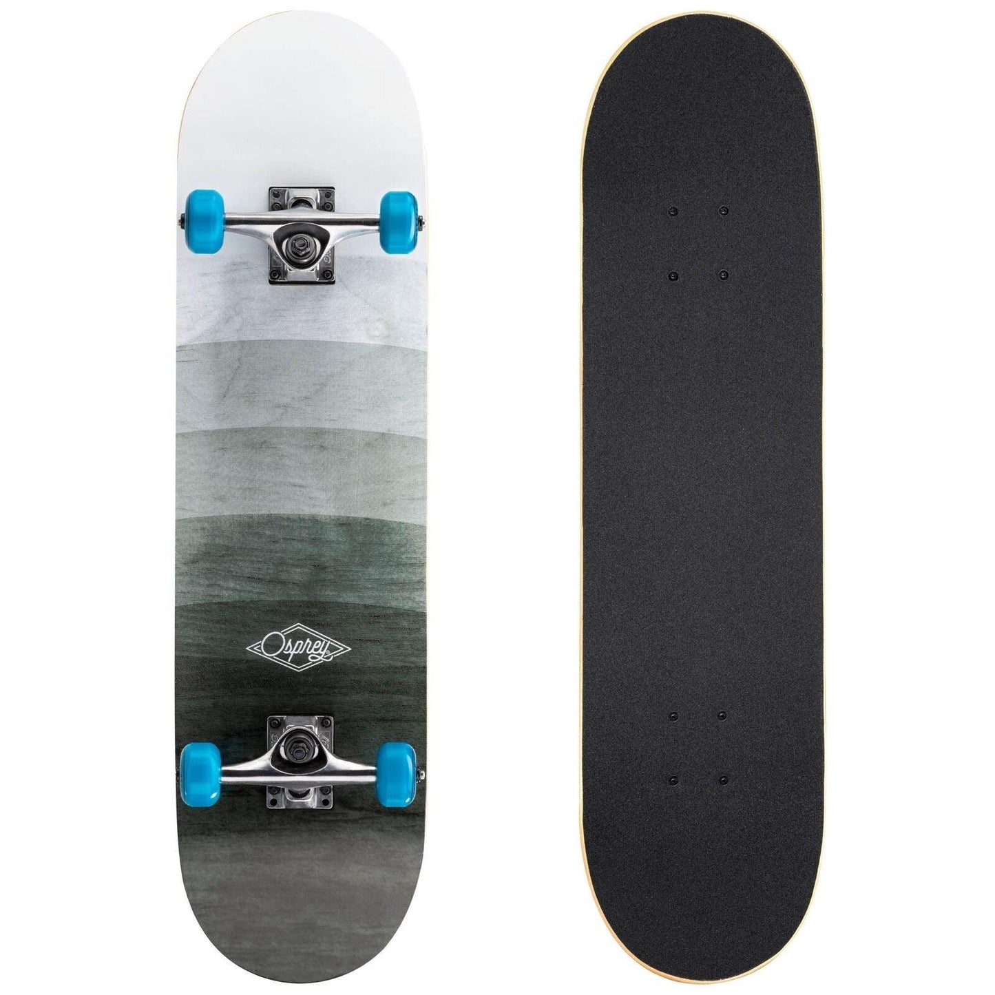 Skateboard for Beginners - 31 x 8 Inch Complete Skateboard, 8-Layer Maple Wood Deck Double Kick Standard Skateboards for Kids, Teens, Adult, Beginner