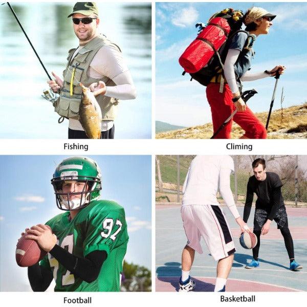 UV Protection Arm Sleeves - Breathable Sun Arm Sleeves, for Summer Sport Running Cycling Climbing Driving Golf