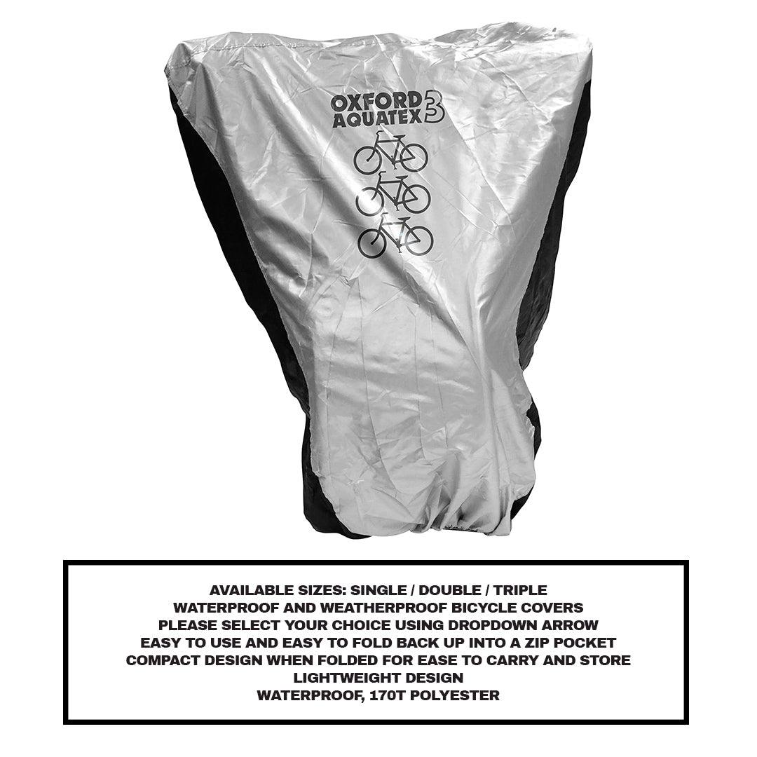 Bicycle Outdoor Cover - Waterproof Bicycle Cover OXFORD Aquatex Rain Bike Single/Double/Triple