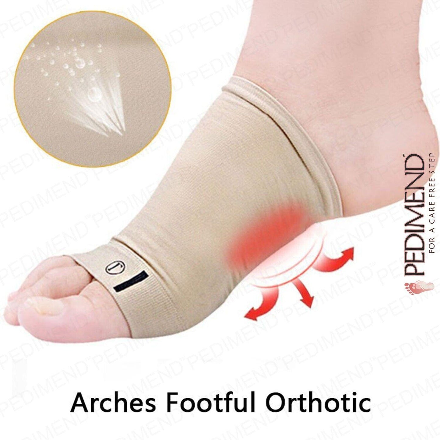 Best Arch Support Insoles for Flat Feet - Correction Sleeve with Soft Gel Pad Inside