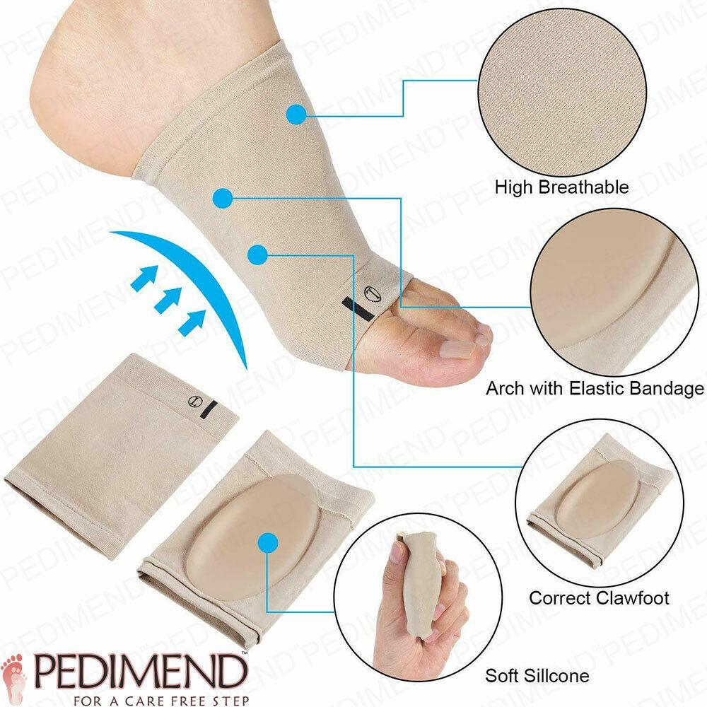 Best Arch Support Insoles for Flat Feet - Correction Sleeve with Soft Gel Pad Inside