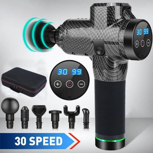 Professional Massage Guns - 8 Heads Deep Tissue Handheld Percussion Muscle Percussion Massager