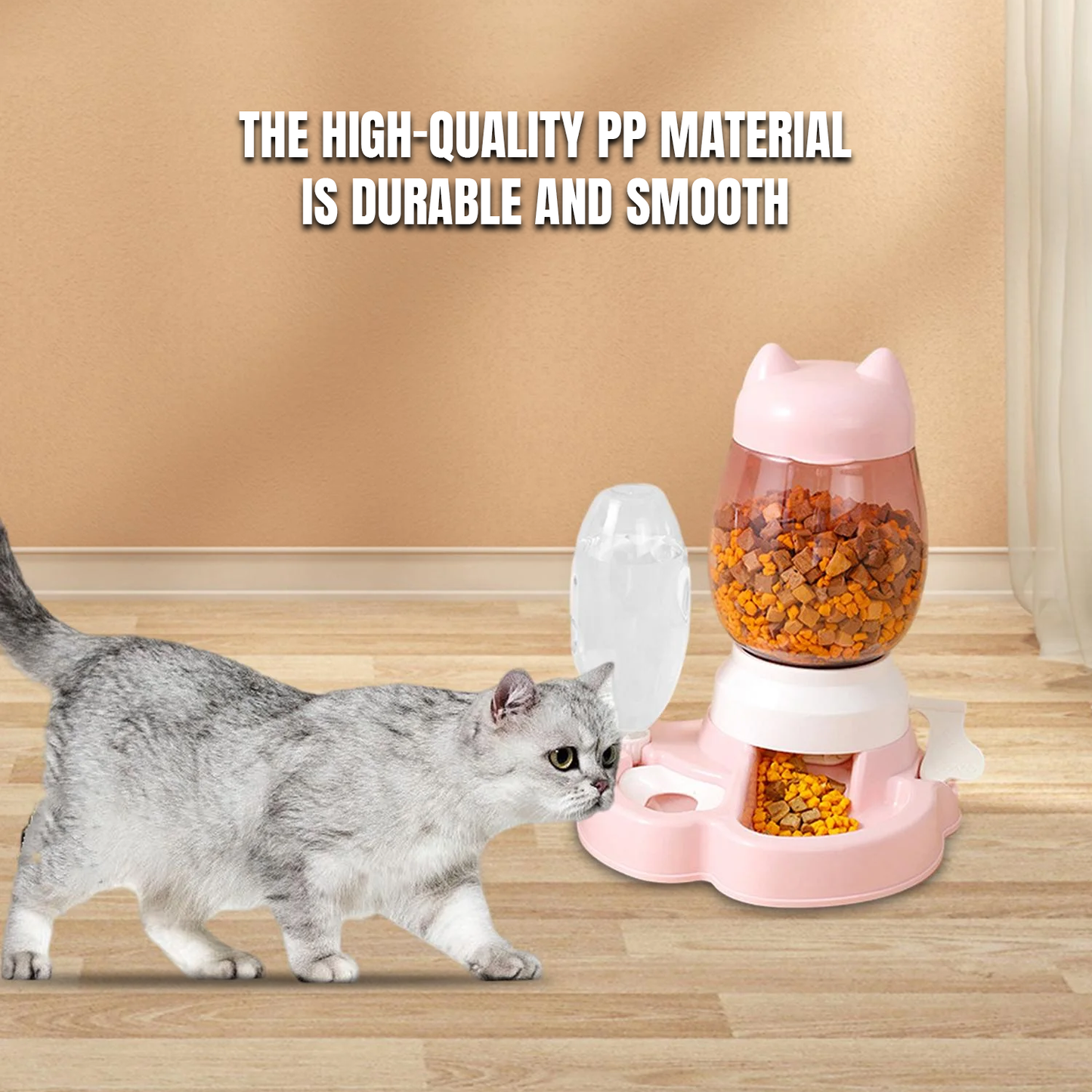Automatic Pet Food Dispenser – Pet Food Drink Dispenser Dog Cat Large Feeder Water Bowl Dish