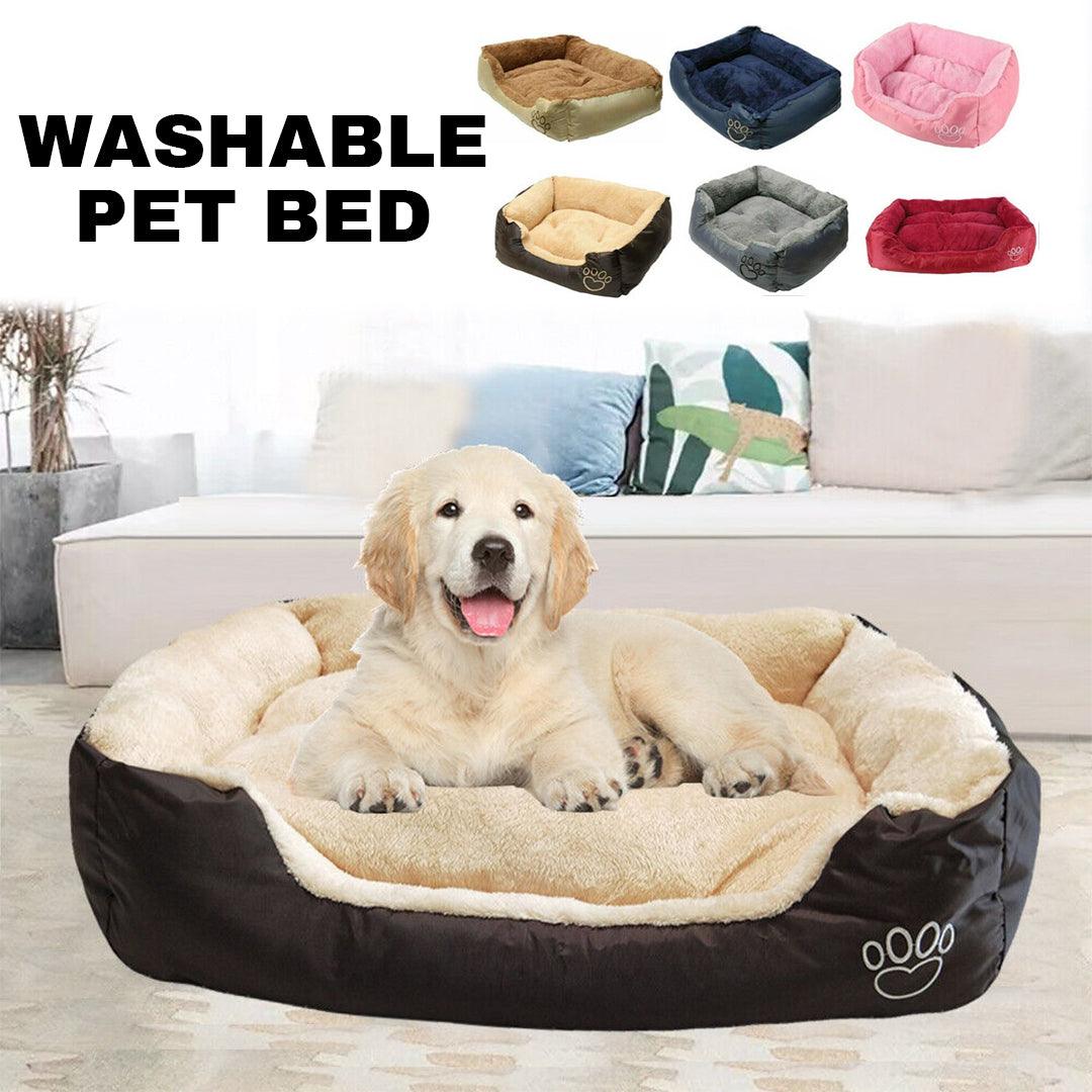 Best Washable Dog Bed - Soft Washable Puppy Cushion Warm Bed