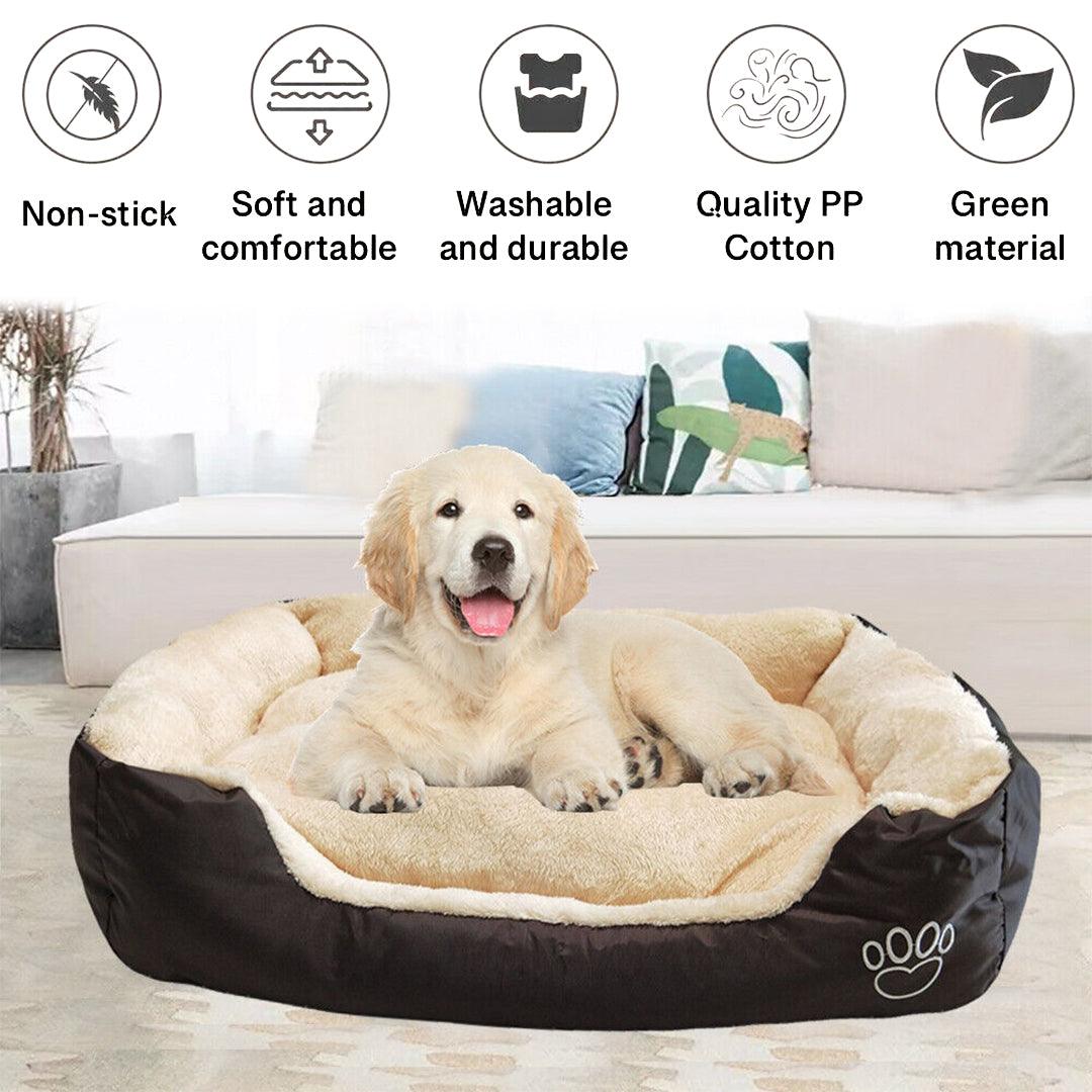 Best Washable Dog Bed - Soft Washable Puppy Cushion Warm Bed