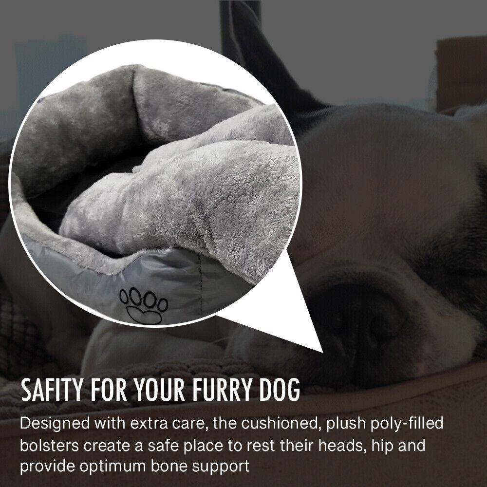 Best Washable Dog Bed - Soft Washable Puppy Cushion Warm Bed