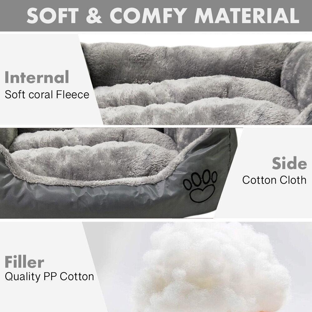 Best Washable Dog Bed - Soft Washable Puppy Cushion Warm Bed