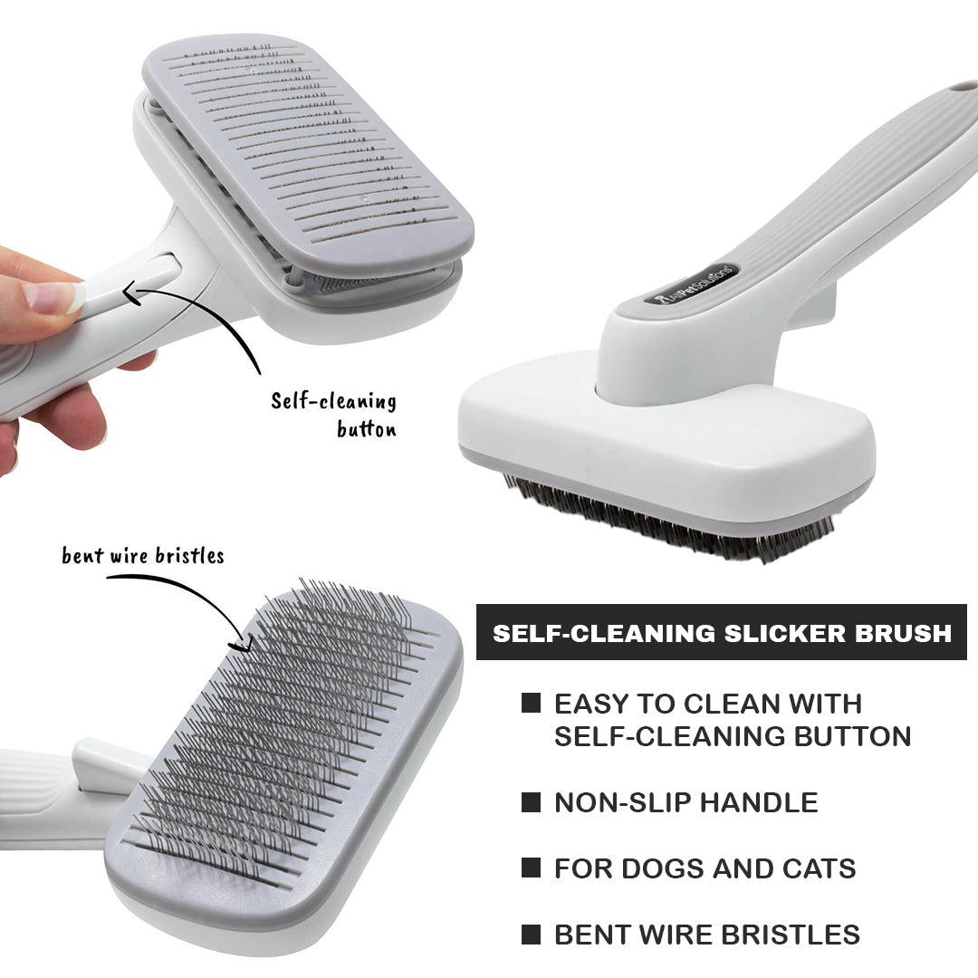 Grooming Brush for Dogs - All Pet Solutions Dog Puppy Cat Pet Grooming Comb, Slicker Brush, Dematting Tool