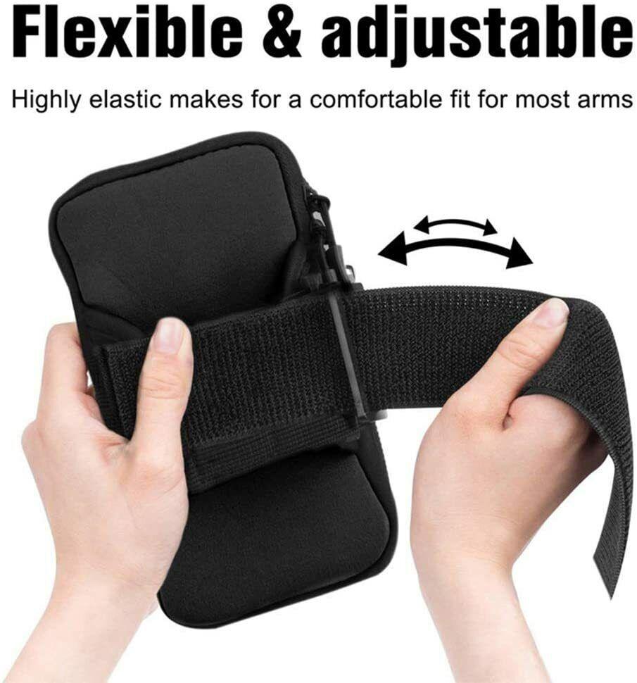 Running Armband for Phone - Sports Mobile Arm Phone Holder Bag Phone Carrier for Running Jogging Gym Exercise Pouch