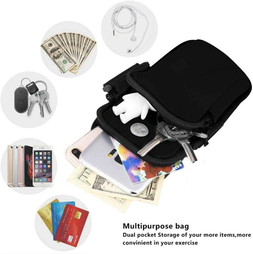 Running Armband for Phone - Sports Mobile Arm Phone Holder Bag Phone Carrier for Running Jogging Gym Exercise Pouch