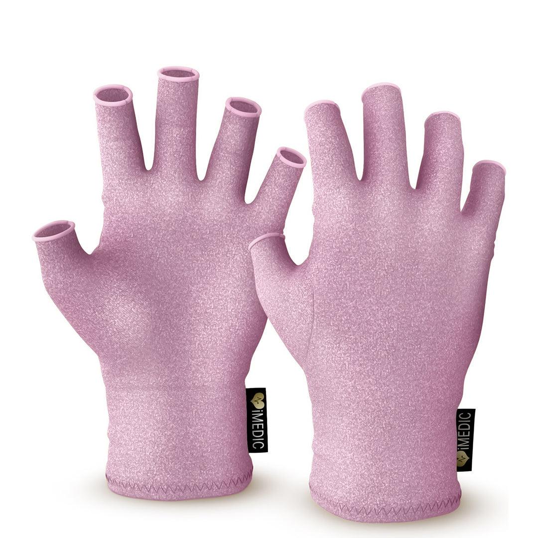 Compression Gloves for Arthritis - Fingerless Pain Relief Arthritic Hands Rheumatoid Anti Arthritis Elastic Gloves