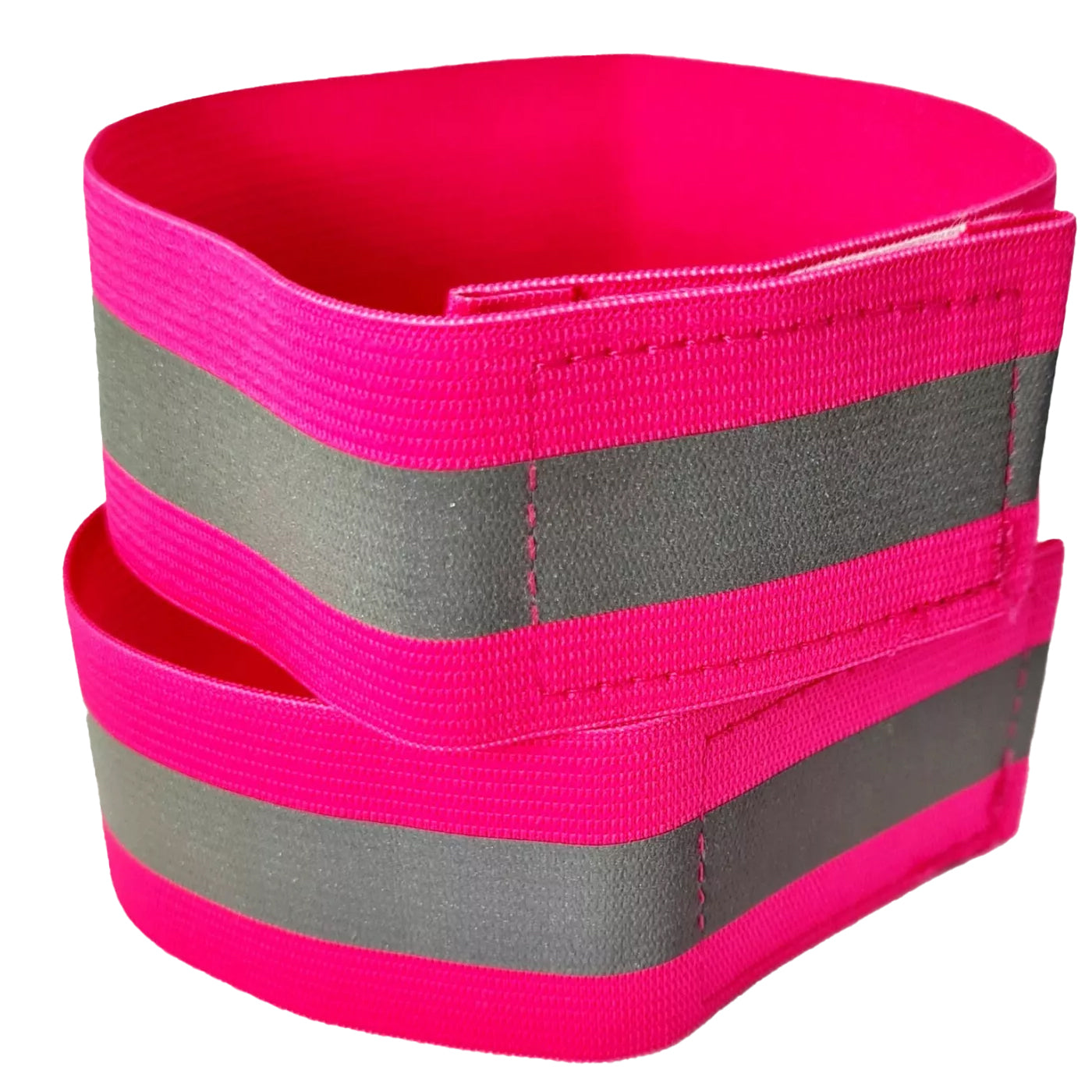 High Visibility Bands – Adjustable Reflective Arm Band Safety Bands for Running Jogging Cycling Walking & Sports