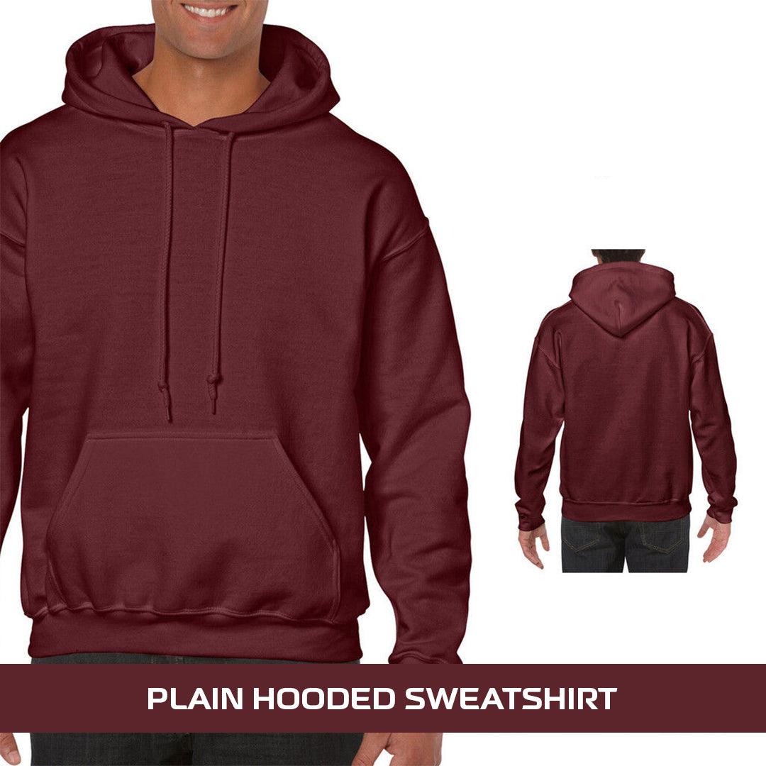 Best Heavyweight Hoodie - Plain Hooded Sweatshirt Mens Womens Soft Heavyweight Hoodie Top
