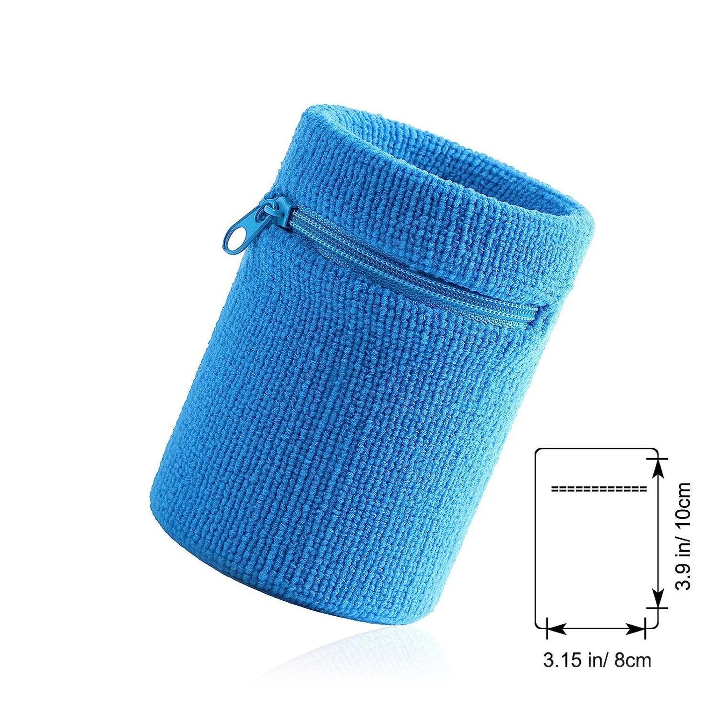 Wrist Wallet for Runners - Pocket Wrist Wallet Pouch Bag Band Zipper for Running