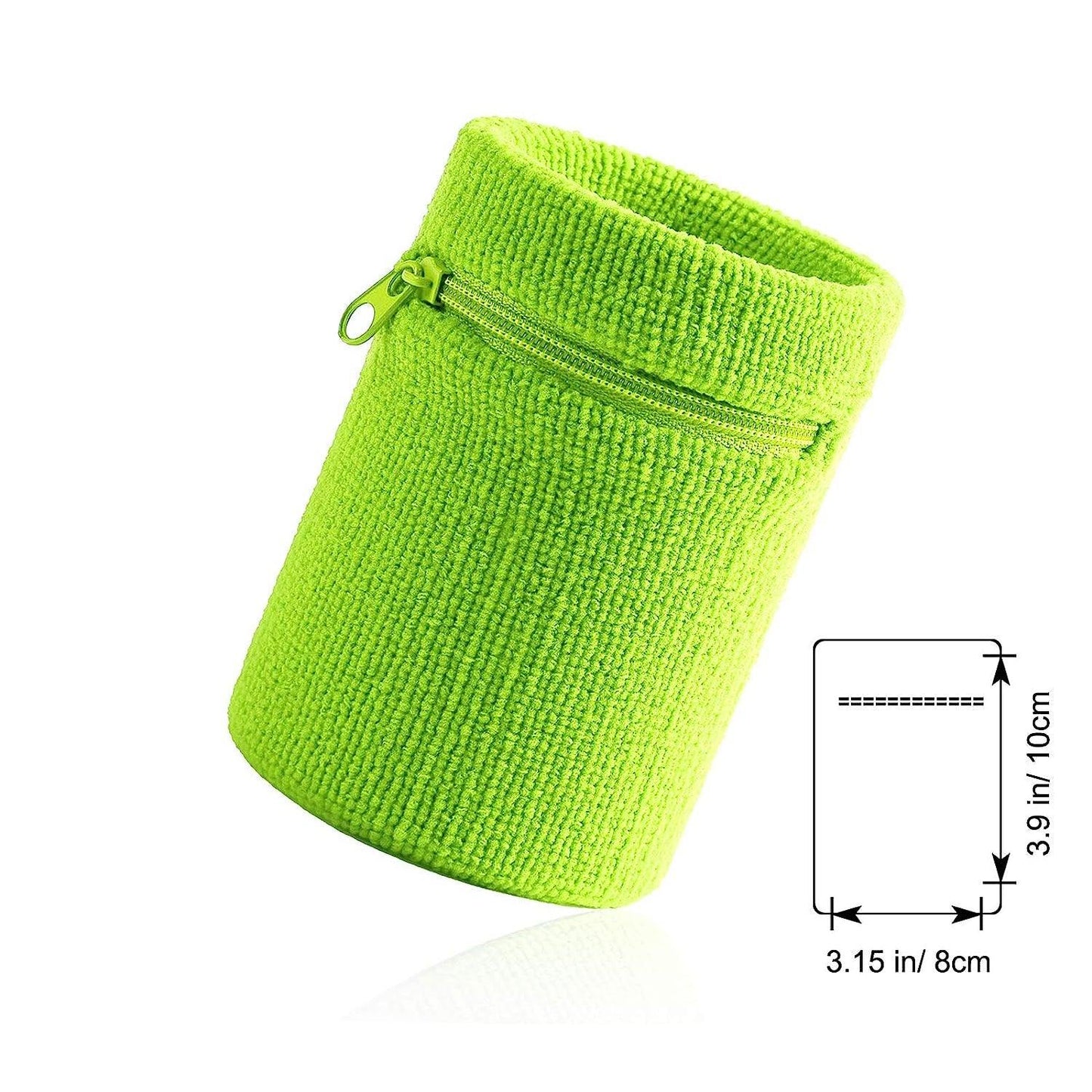 Wrist Wallet for Runners - Pocket Wrist Wallet Pouch Bag Band Zipper for Running