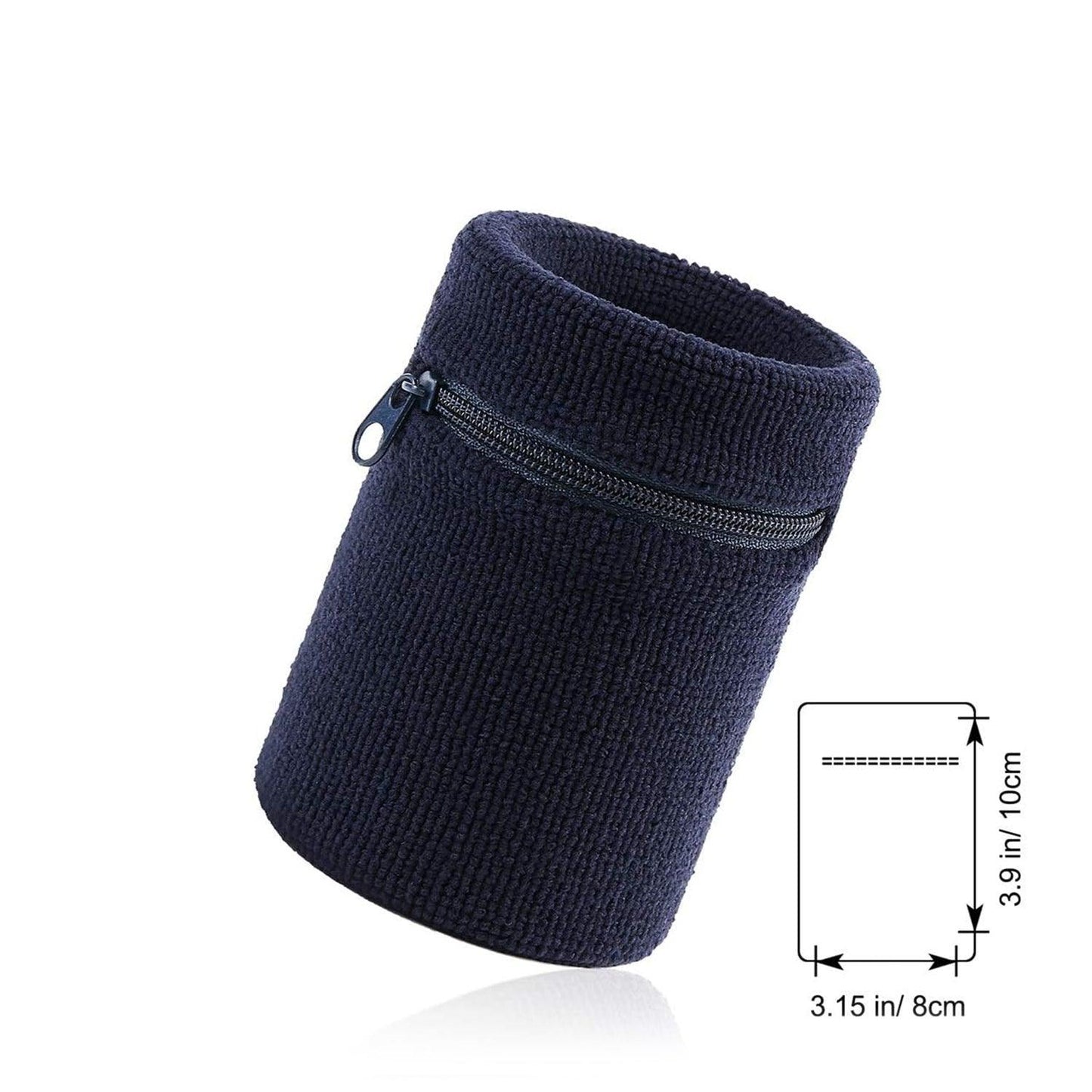 Wrist Wallet for Runners - Pocket Wrist Wallet Pouch Bag Band Zipper for Running